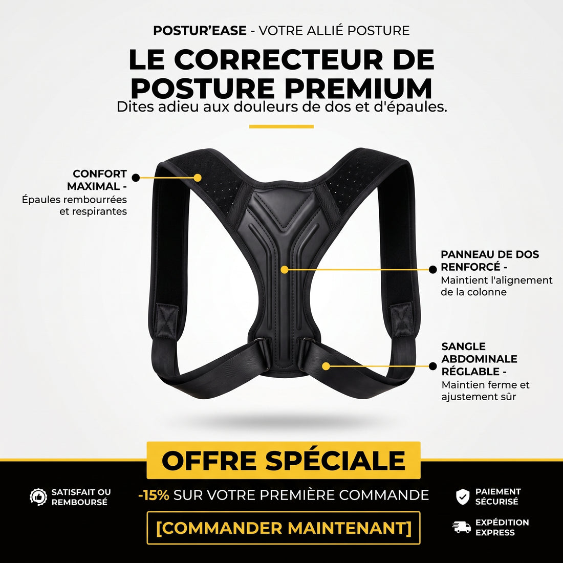 DosLibre — Soutien postural réglable
